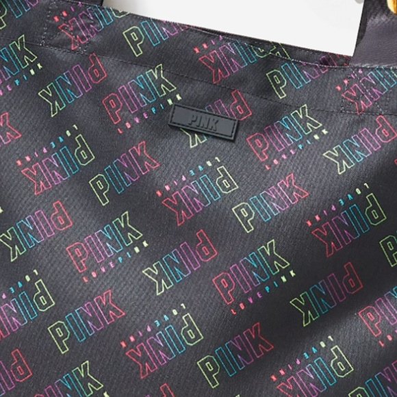 Victorias secret PINK weekender tote rainbow gray